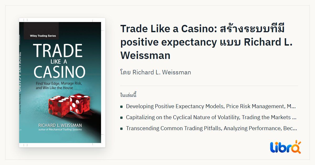 ภาพประกอบบทความ: ปกหนังสือ Trade Like a Casino โดย Richard L. Weissman