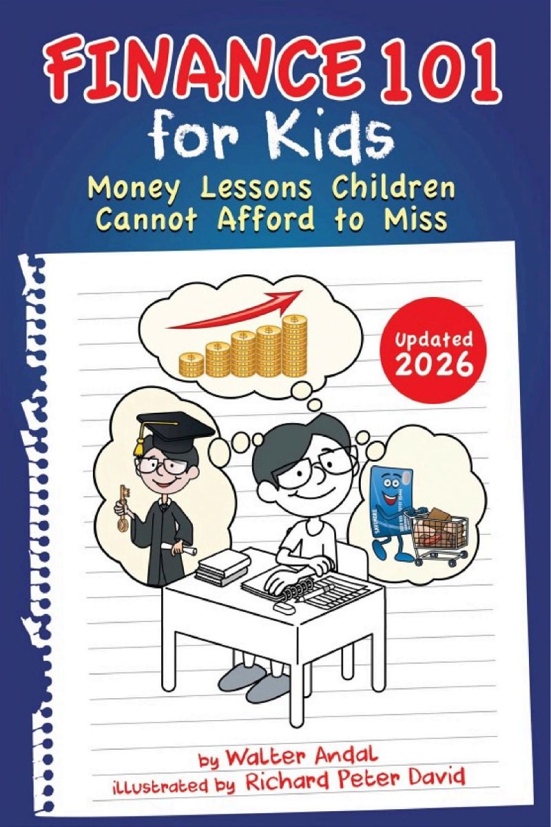 ปกหนังสือ Finance 101 for Kids (ภาพจากฉบับพิมพ์อื่น)