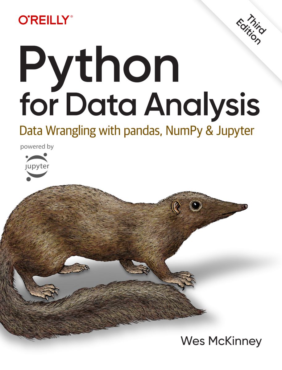 ปกหนังสือ Python for Data Analysis