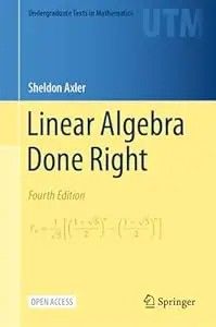 ปกหนังสือ Linear Algebra Done Right, 4th ed.