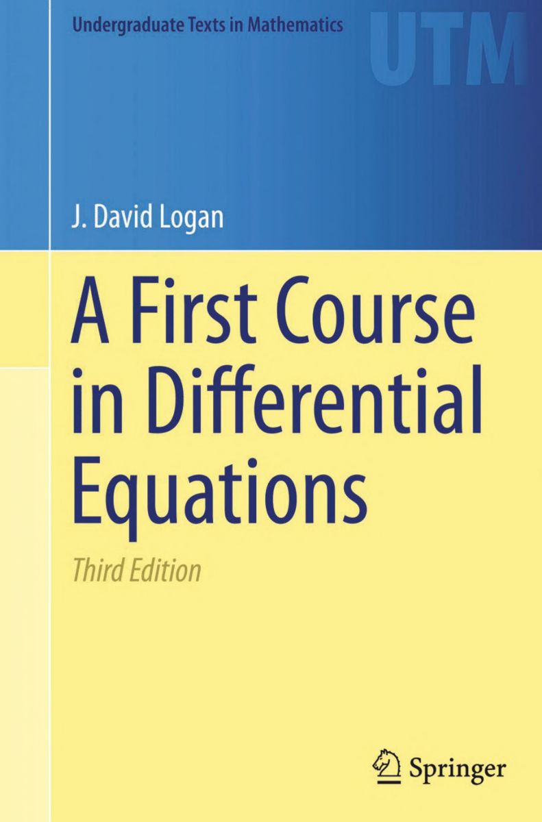 ปกหนังสือ A First Course in Differential Equations