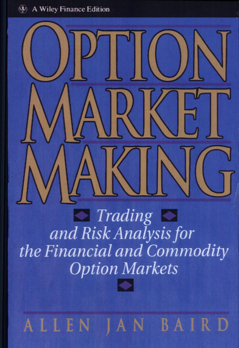 ปกหนังสือ Option Market Making